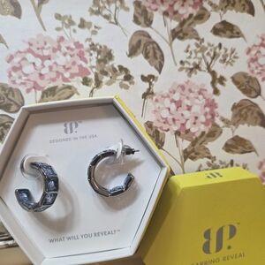 BP Silver and Blue Women's Earrings